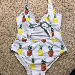 Zaful Pineapple Swimsuit